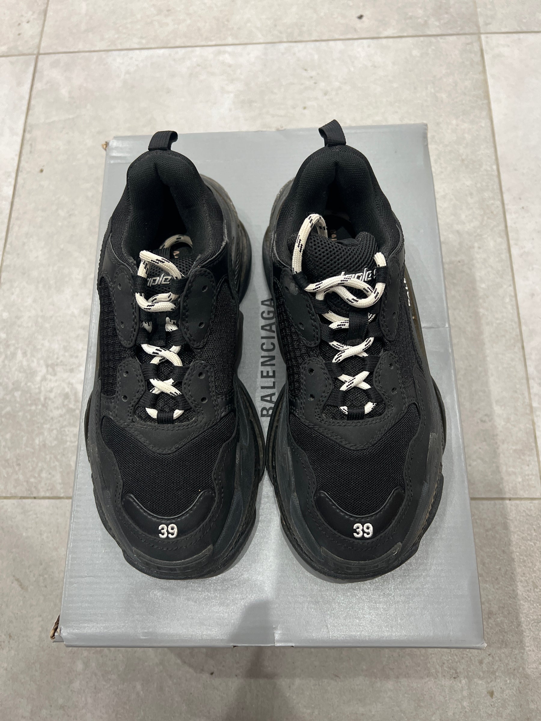 Balenciaga 3S Clearsole Black