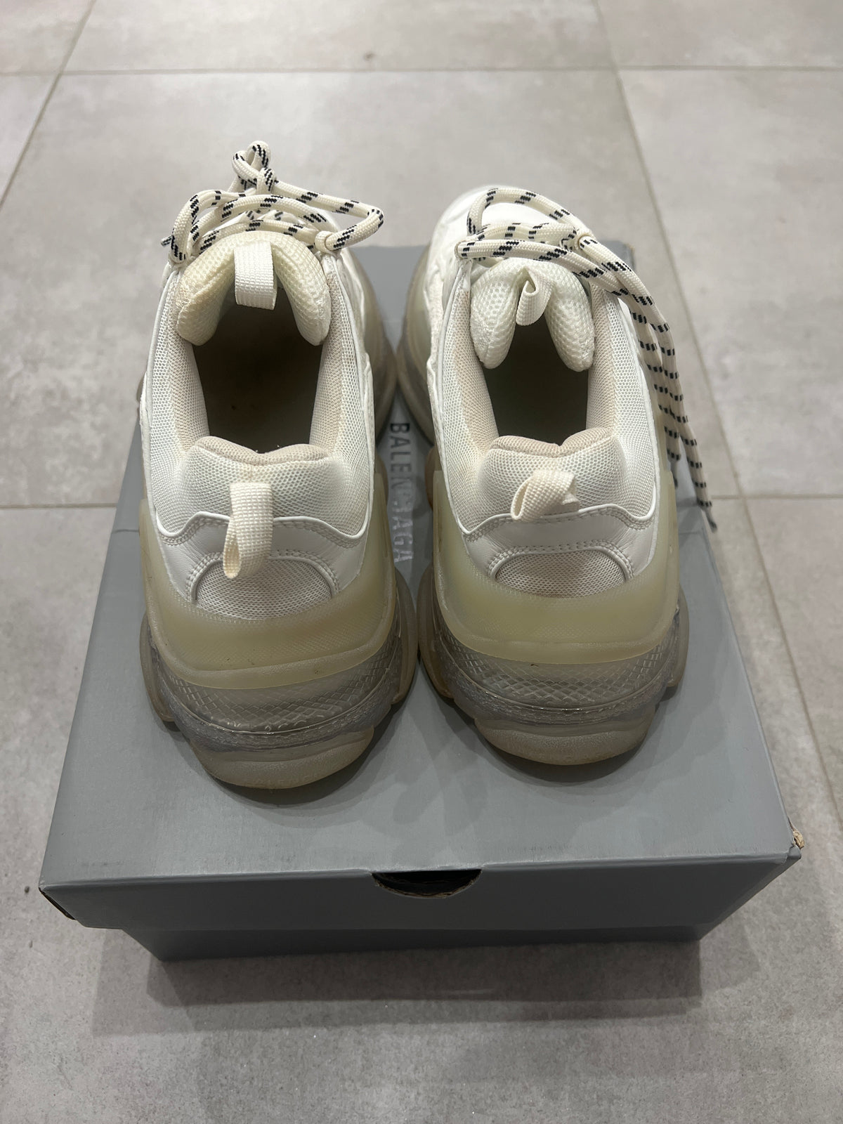Balenciaga Triple S/3S Clearsole White