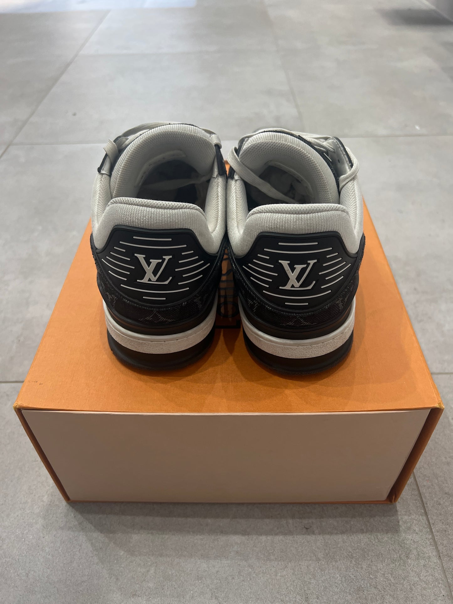 Louis Vuitton Trainer Black Denim