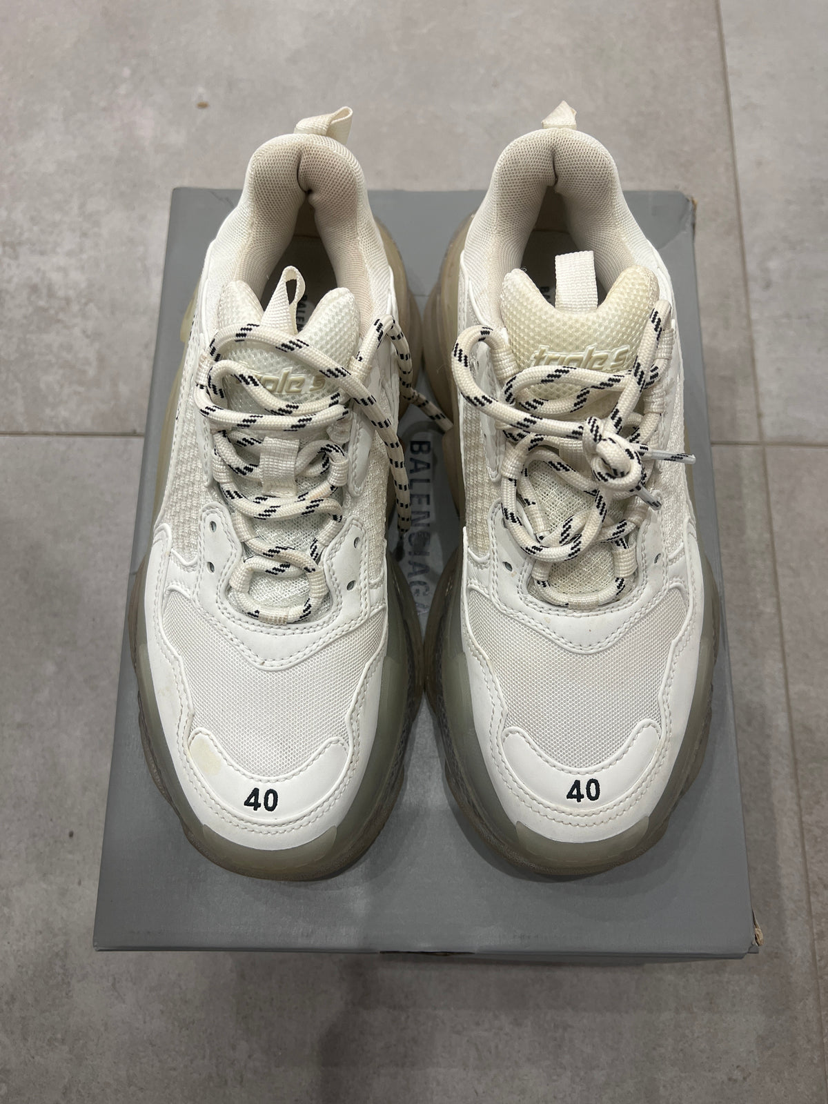 Balenciaga Triple S/3S Clearsole White