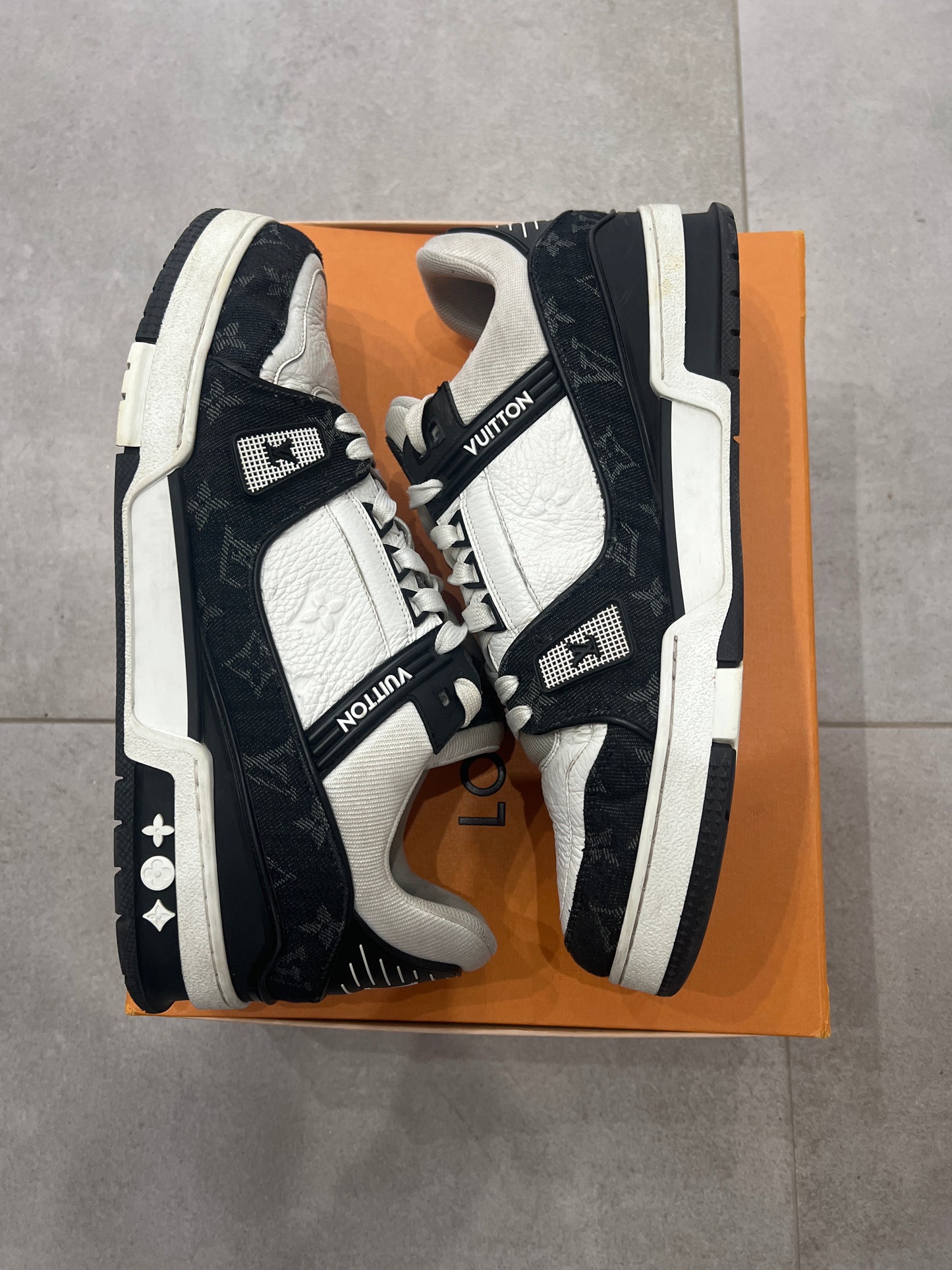 Louis Vuitton Trainer Black Denim