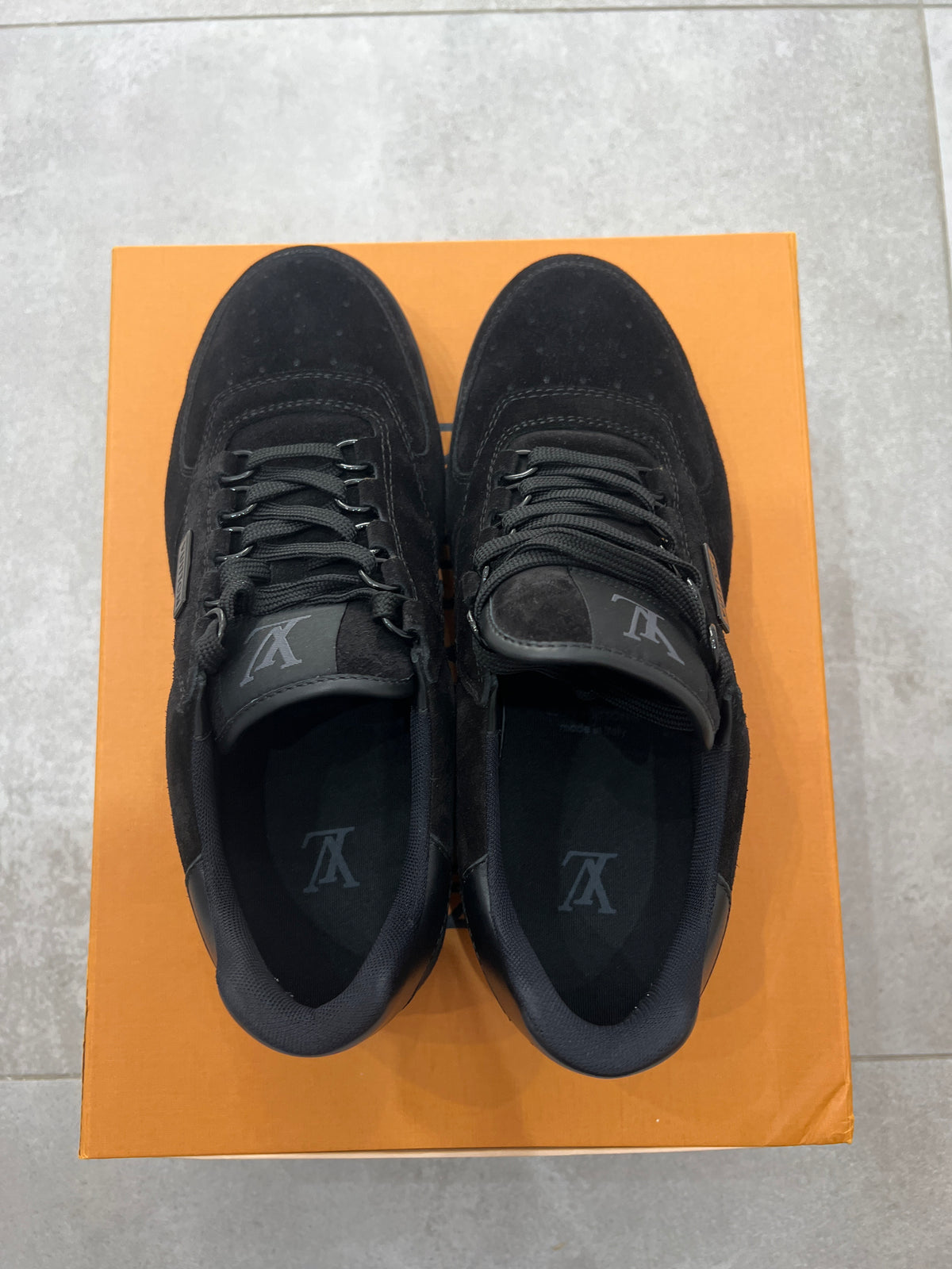 Louis Vuitton Black Suede Trainer