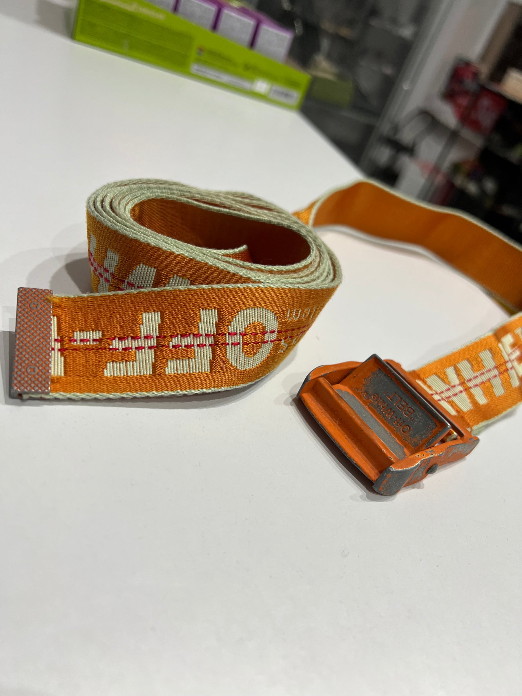 Off-White Industrial Belt Orange