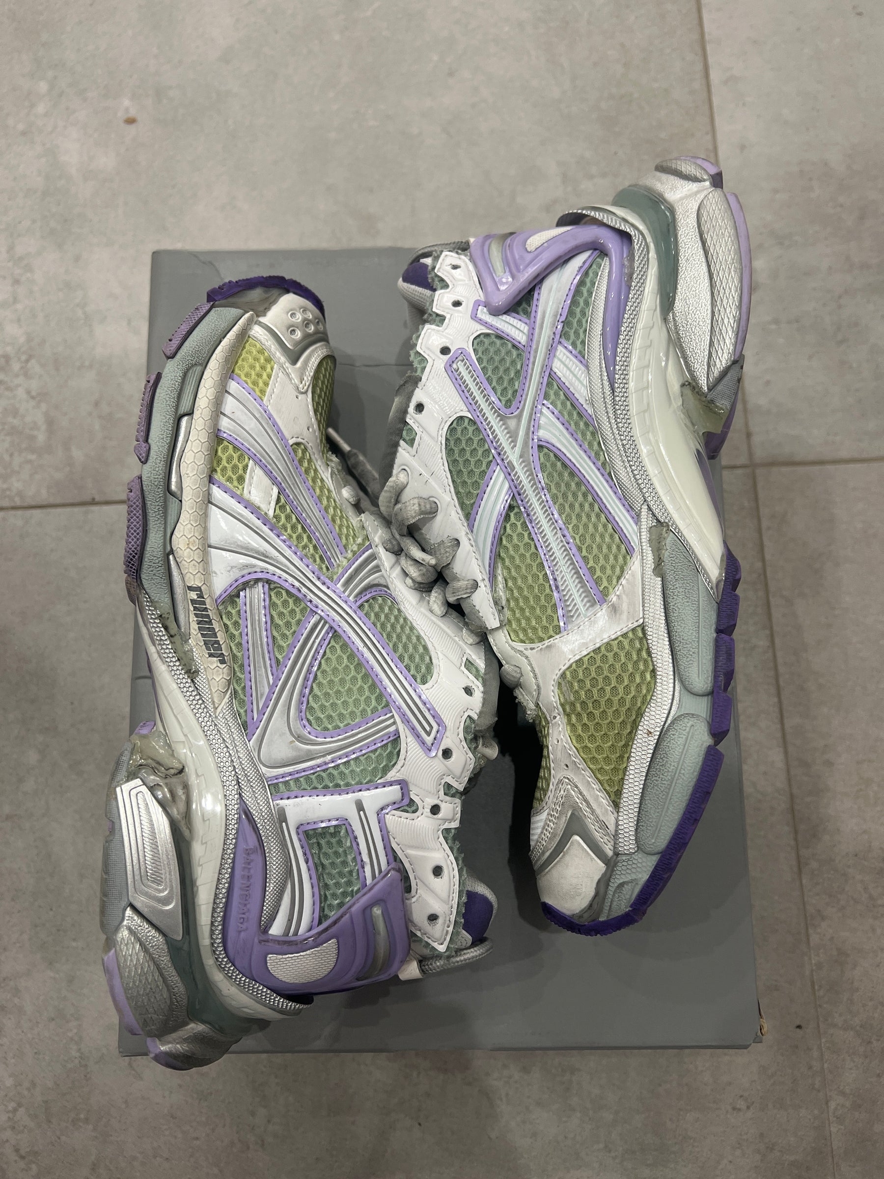 Balenciaga Runner Violet/Silver/Olive
