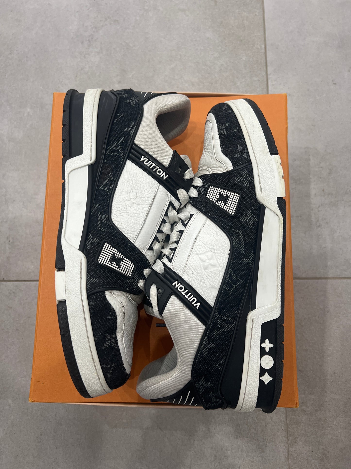 Louis Vuitton Trainer Black Denim
