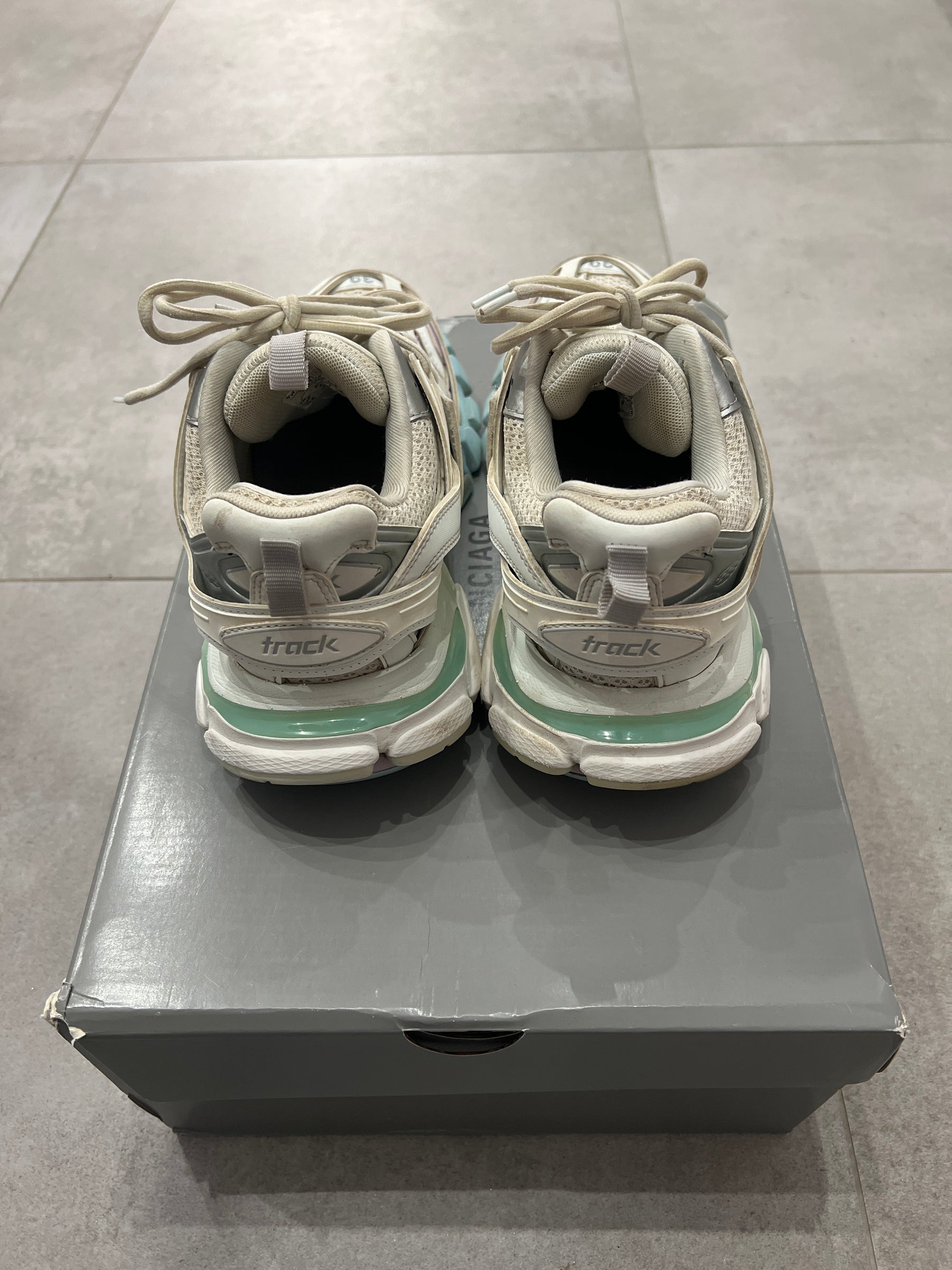 Balenciaga Track Pastel White