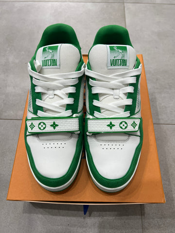 Louis Vuitton Green Denim Trainer