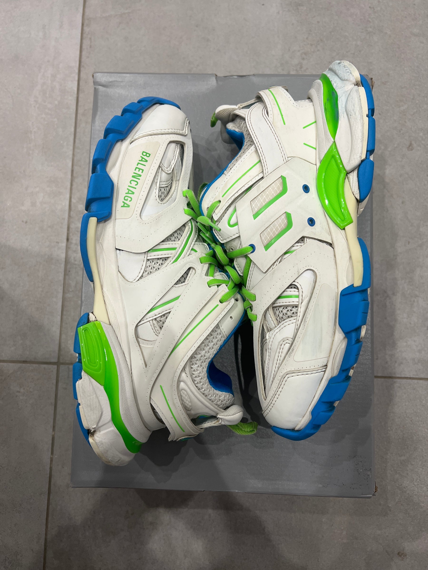Balenciaga Track White/Blue/Green