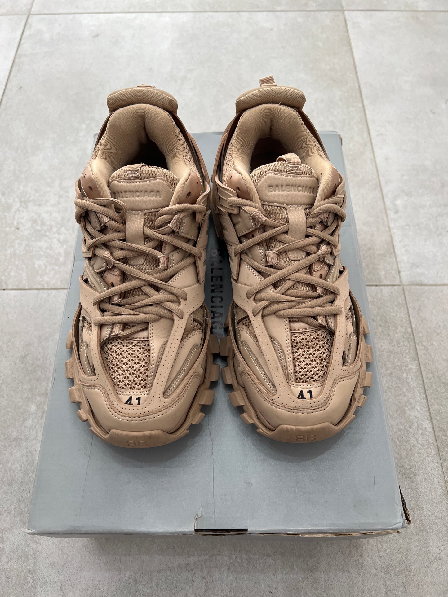 Balenciaga Track Begie Brown