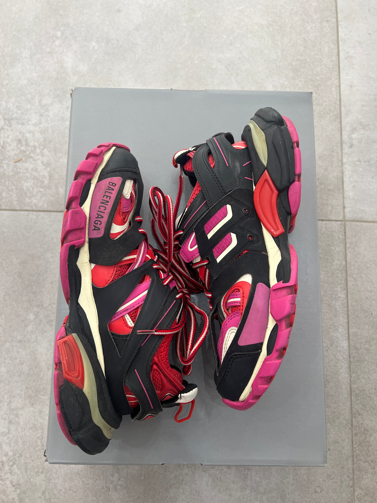 Balenciaga Track Pink/Red/Black