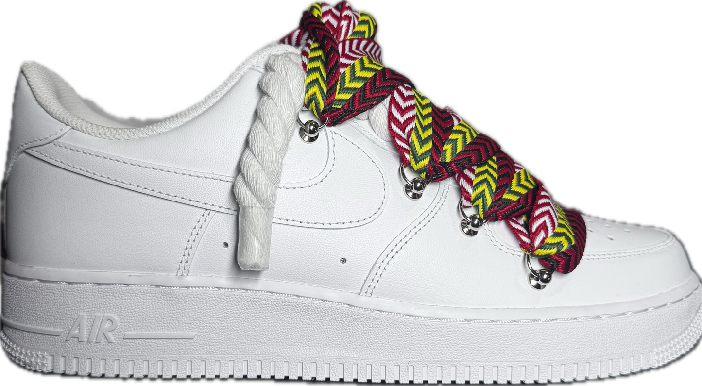 Nike Air Force 1 Low Rope & "Lanvin Multicolor Dark Laces"