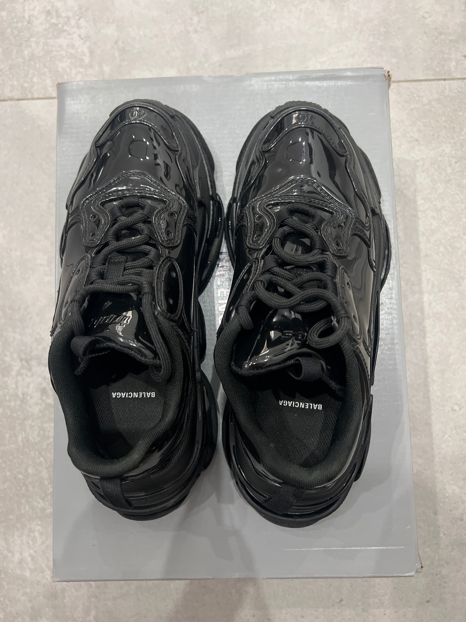 Balenciaga Triple S/3S Patent Black