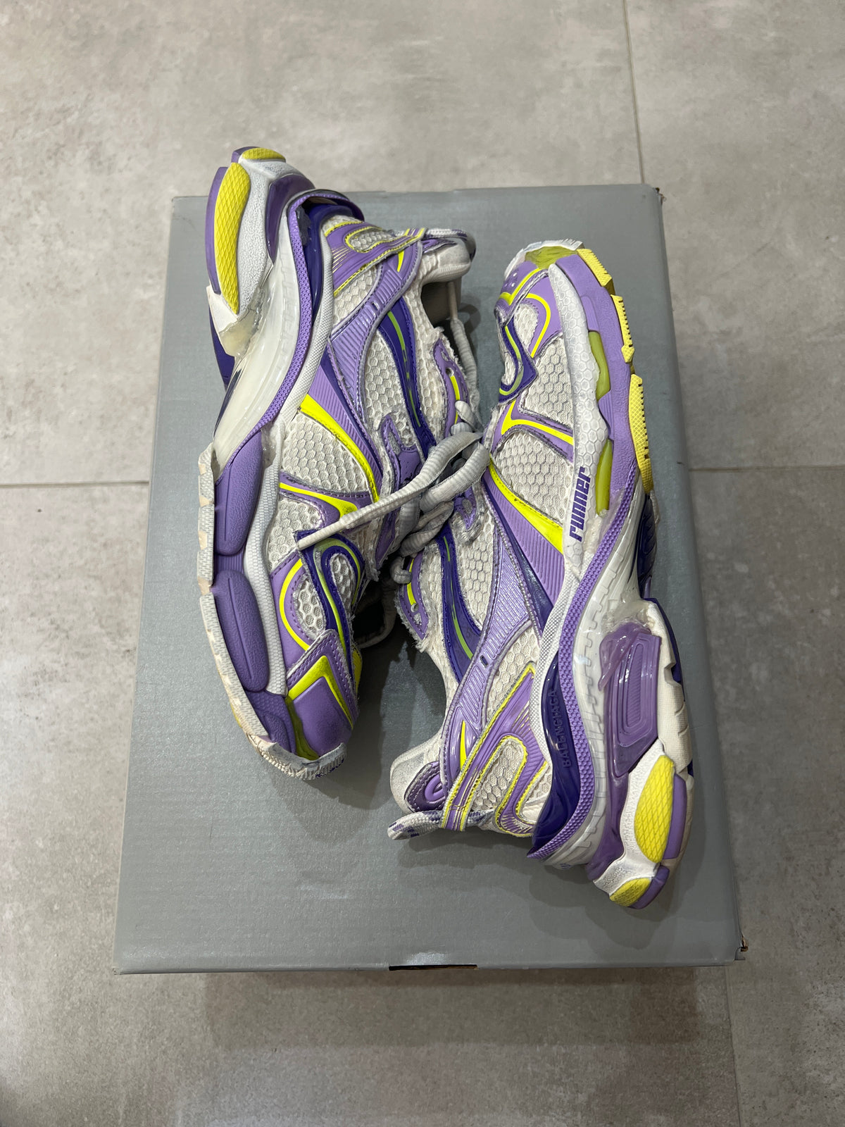 Balenciaga Runner Grey/purple/olive