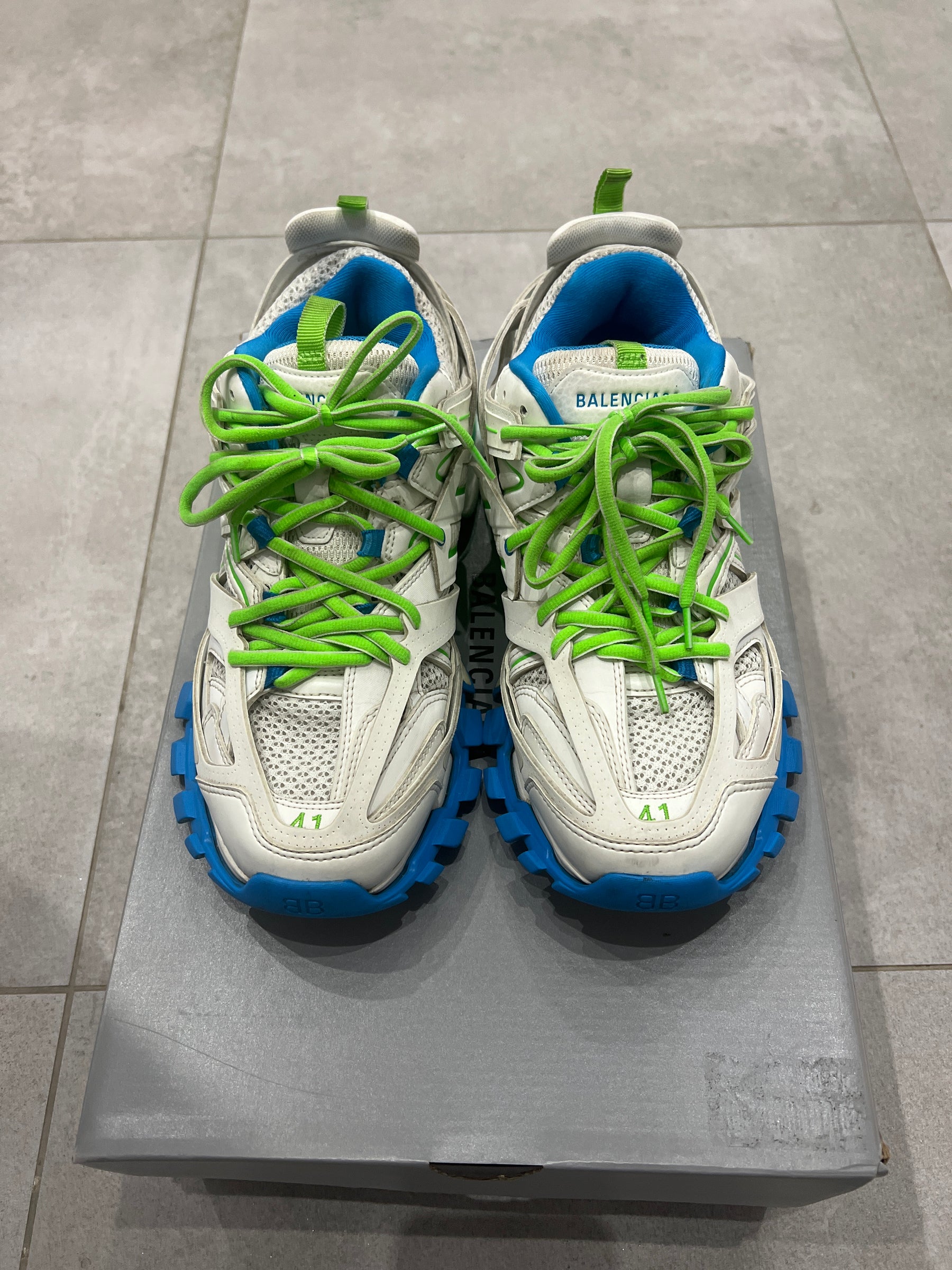 Balenciaga Track White/Blue/Green