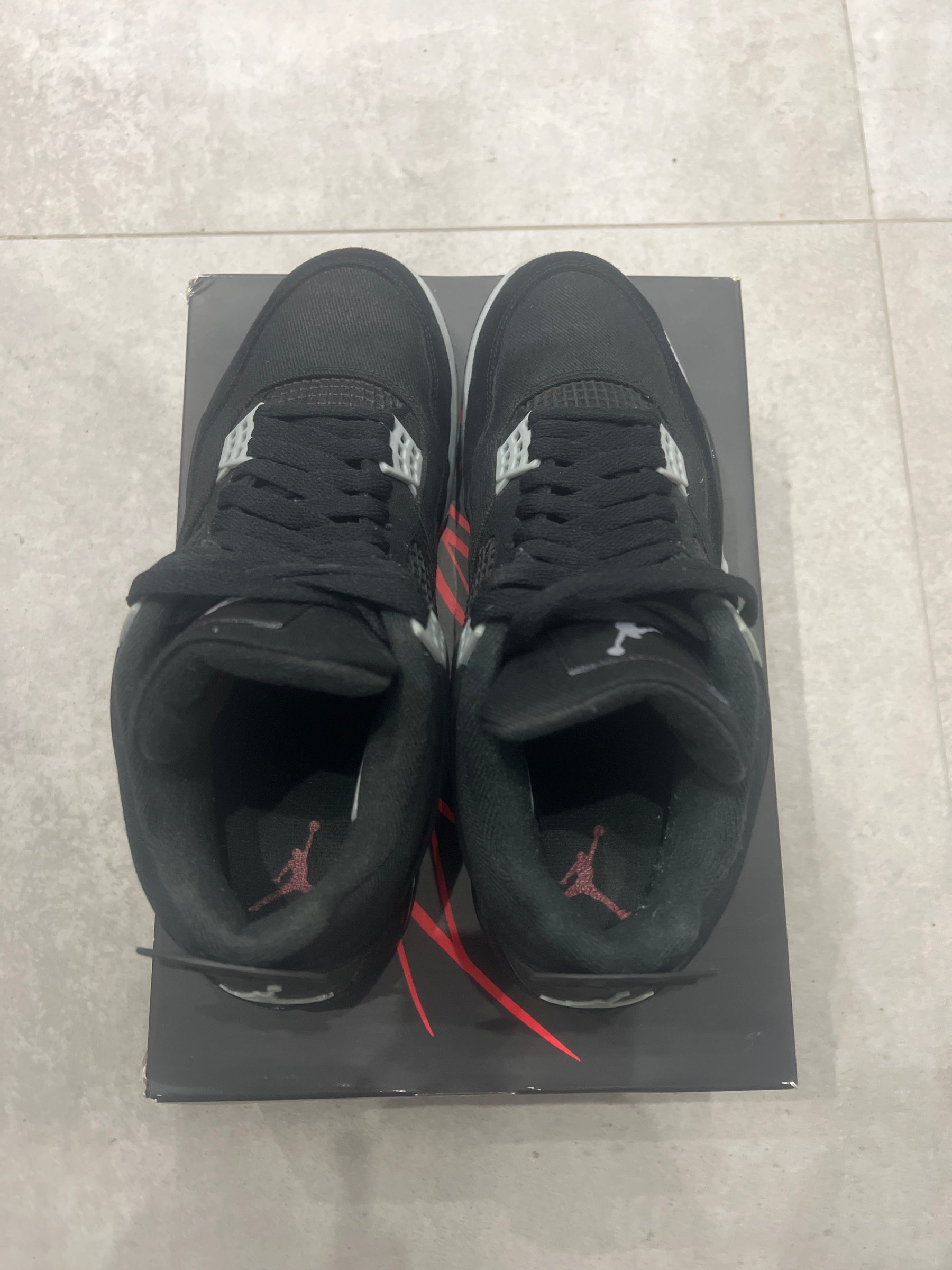 Jordan 4 Black Canvas