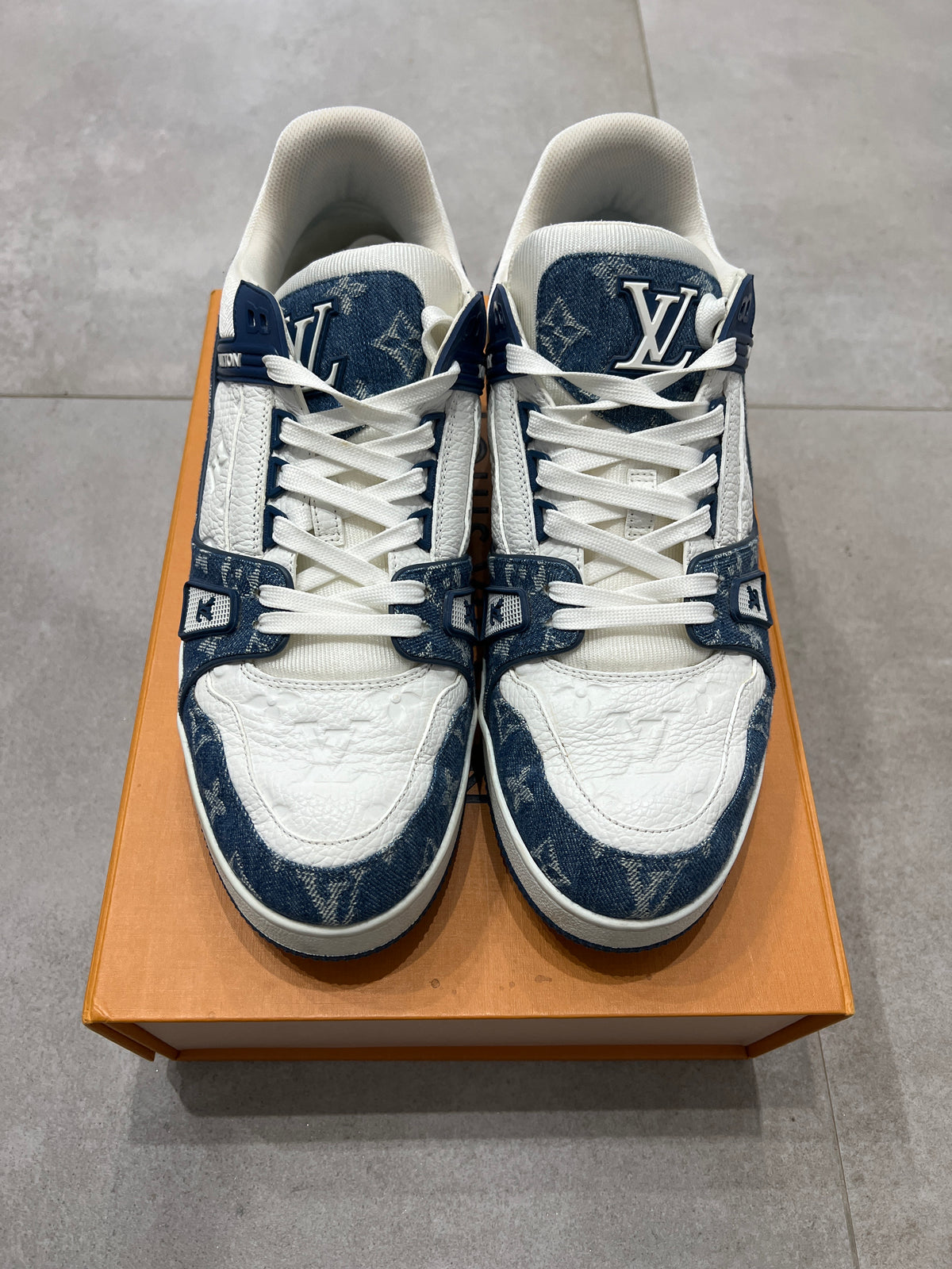 Louis Vuitton Blue Denim Trainer