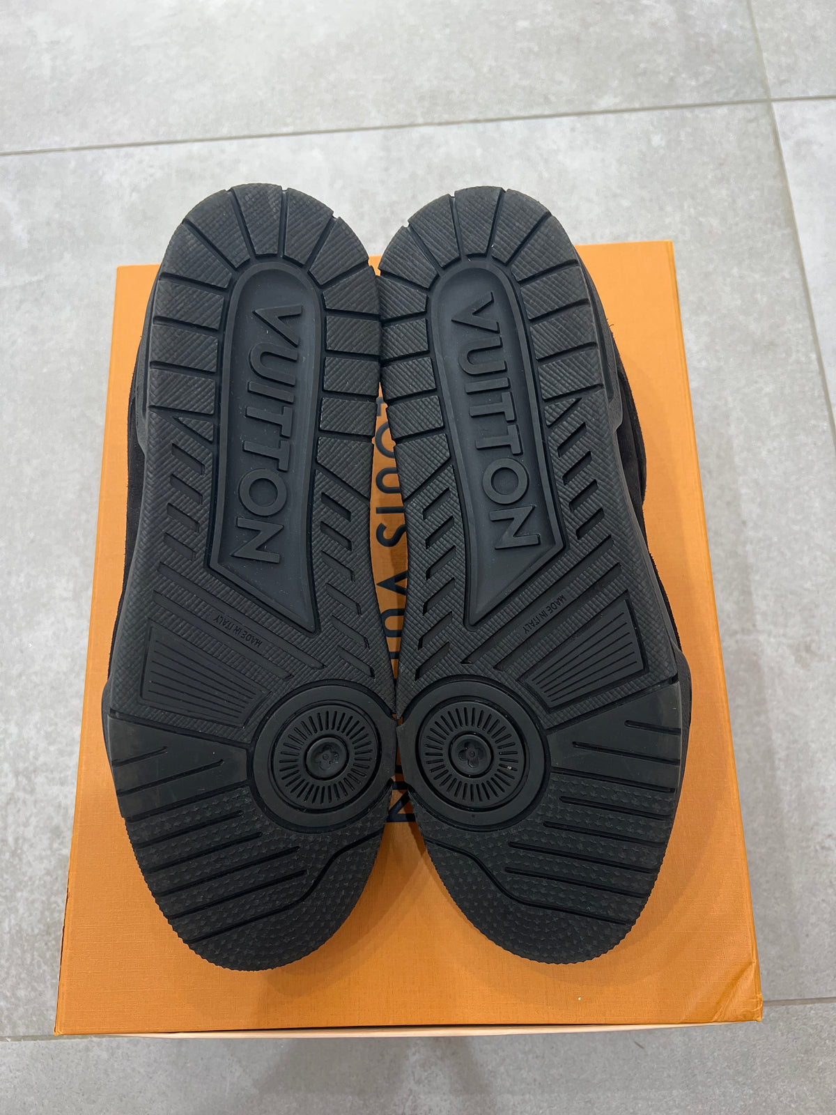 Louis Vuitton Black Suede Trainer