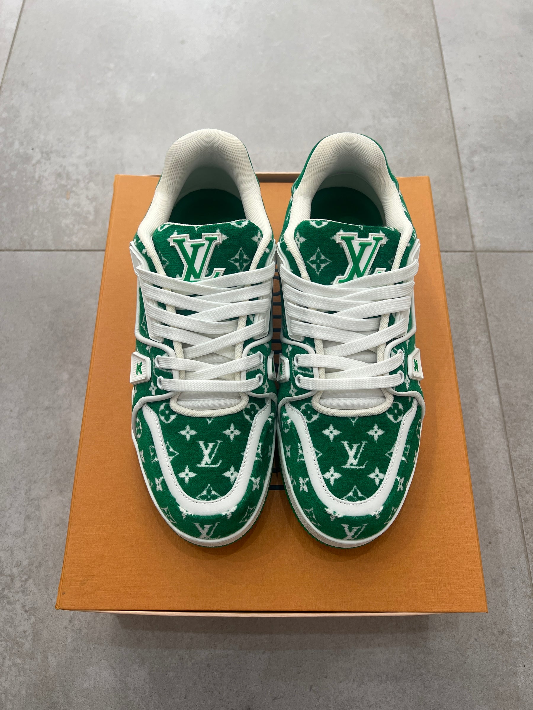 Louis Vuitton Trainer Green Textile