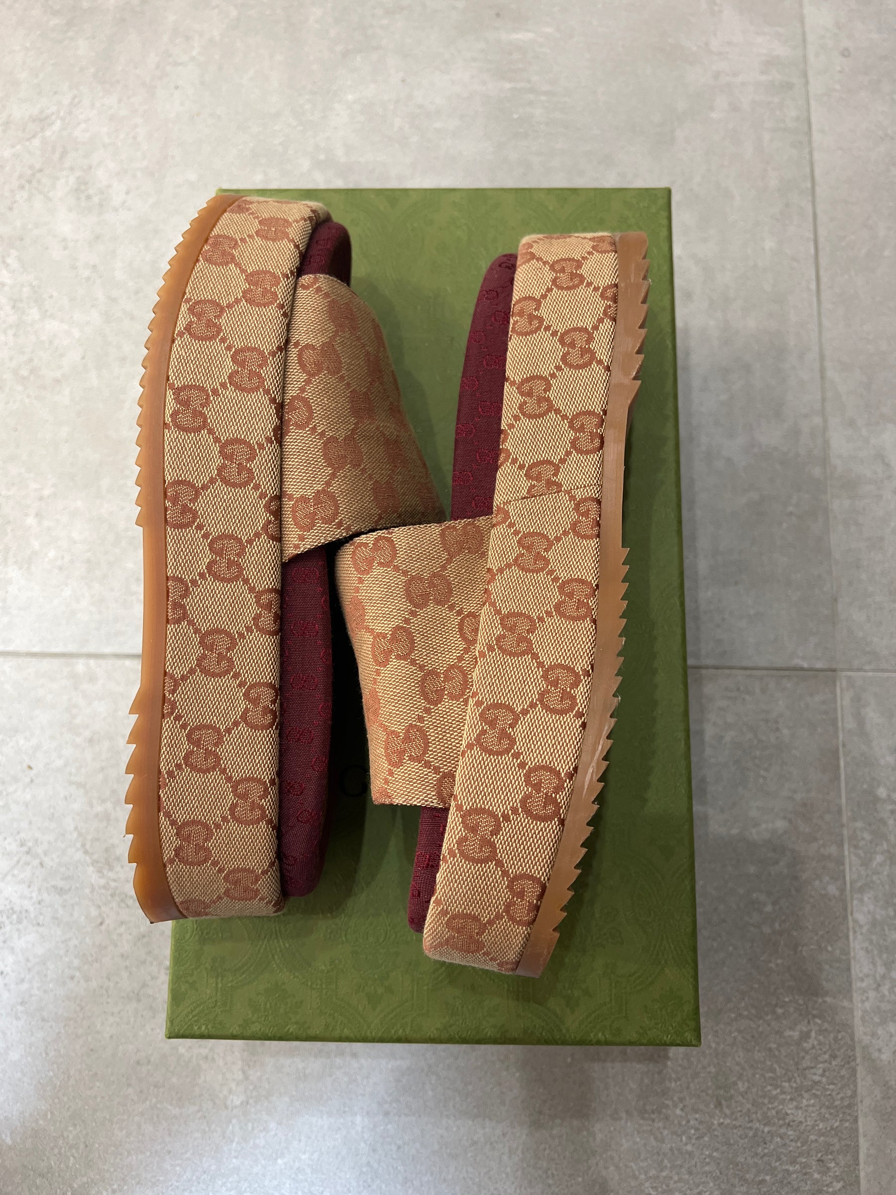 Gucci GG Supreme Platform Sandal