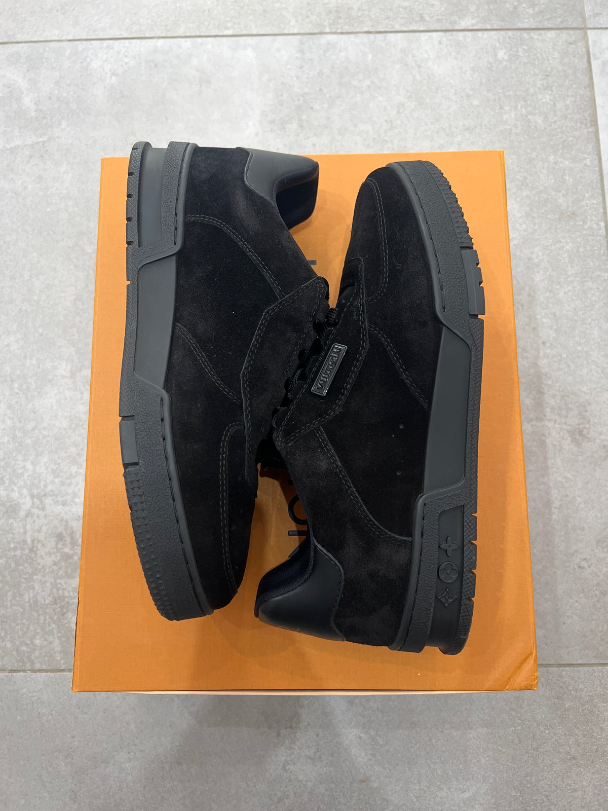 Louis Vuitton Black Suede Trainer