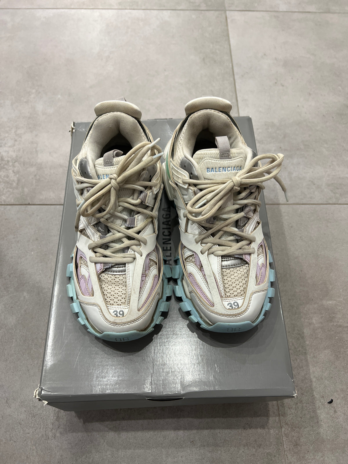 Balenciaga Track Pastel White