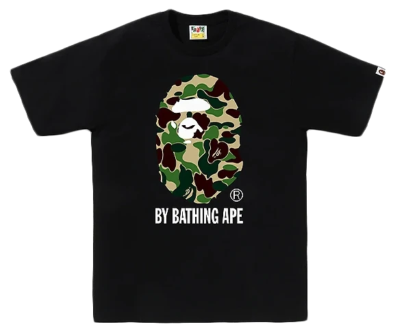 BAPE 1st Camo Big Ape Head Black/Green Tee