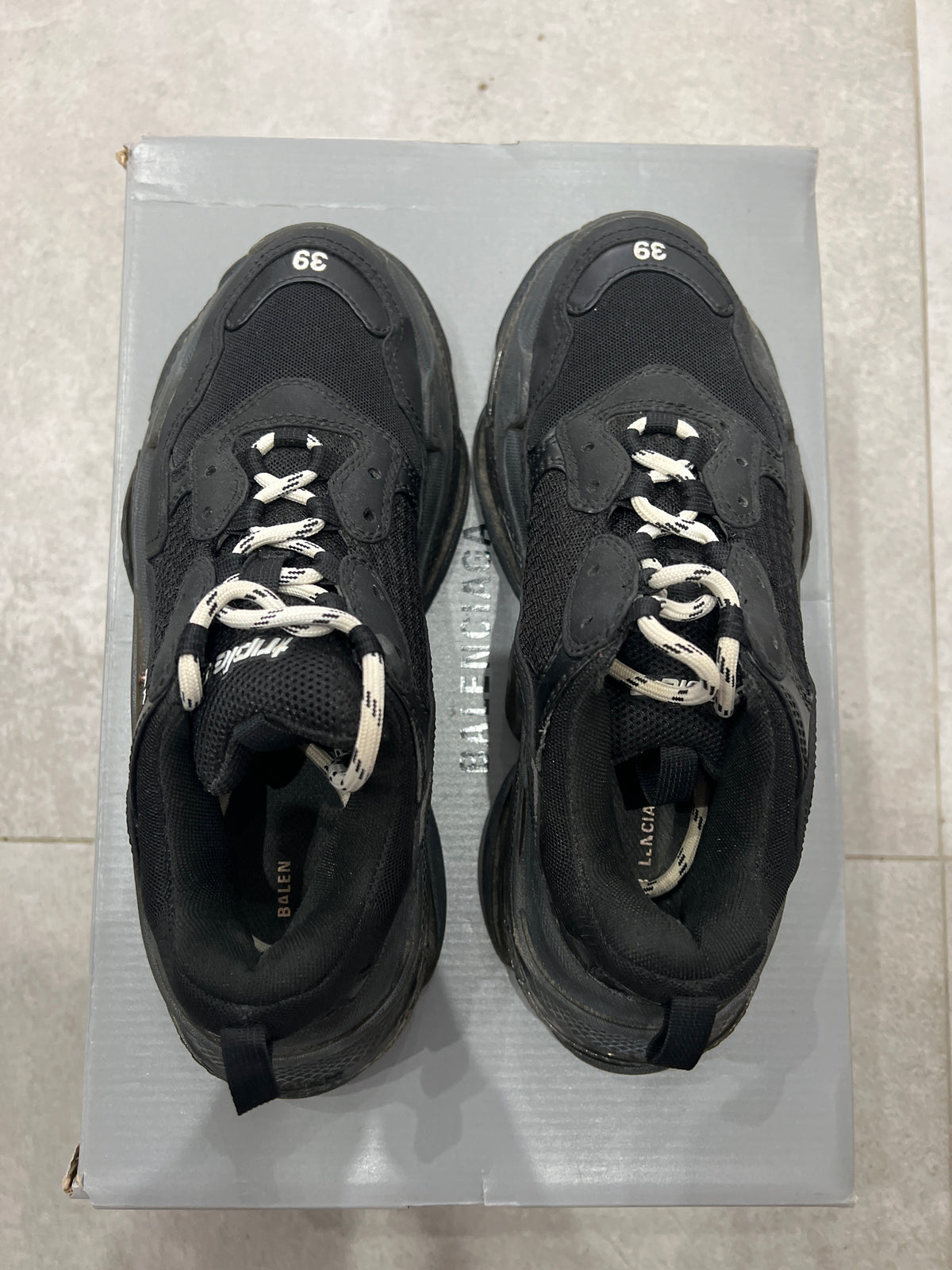 Balenciaga 3S Clearsole Black