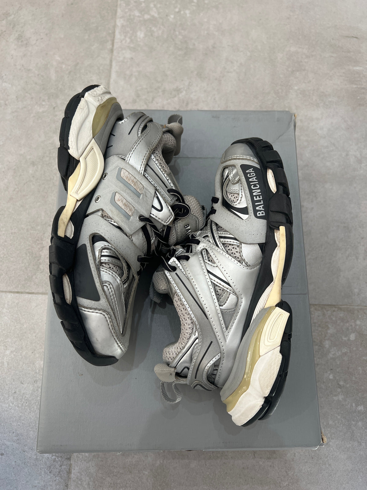 Balenciaga Track Metalic Grey