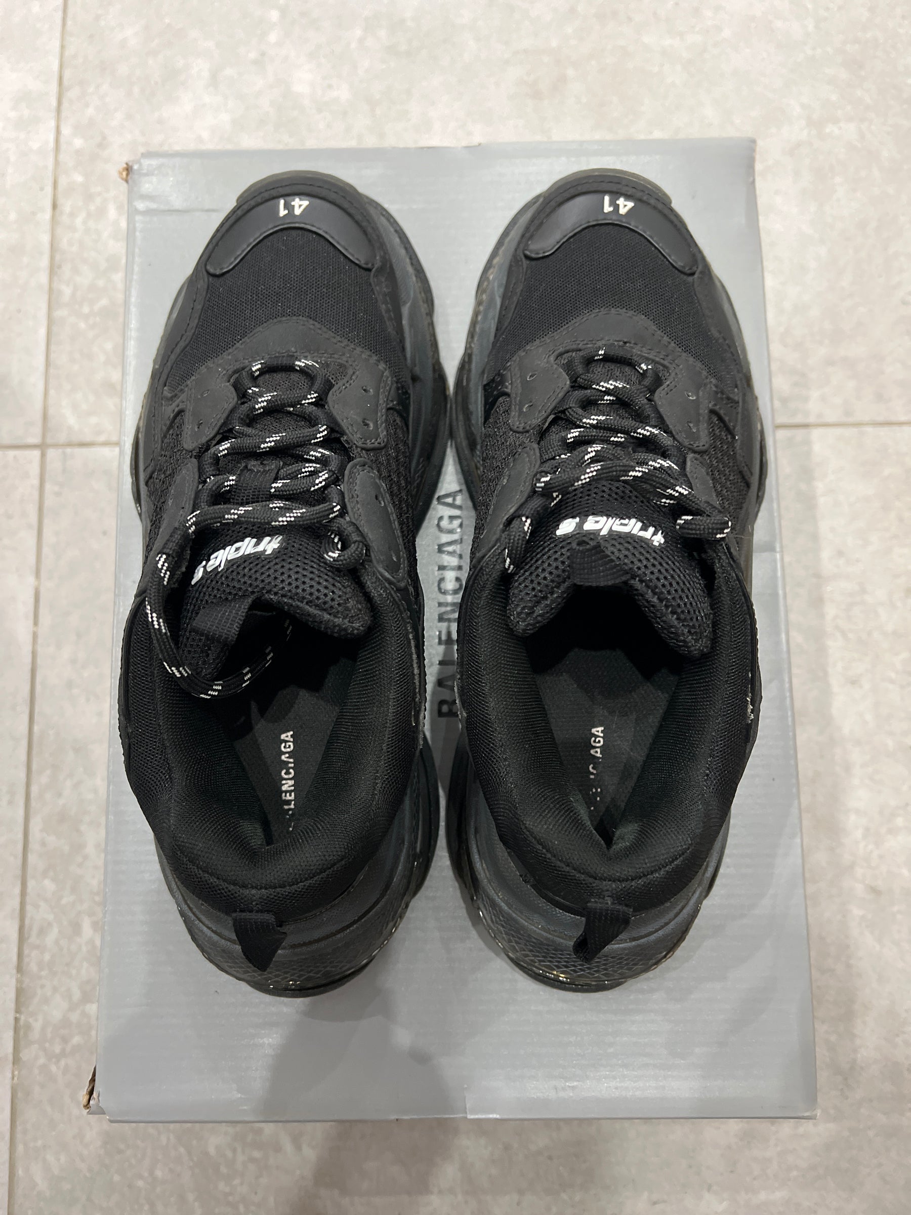 Balenciaga 3S Clearsole Black