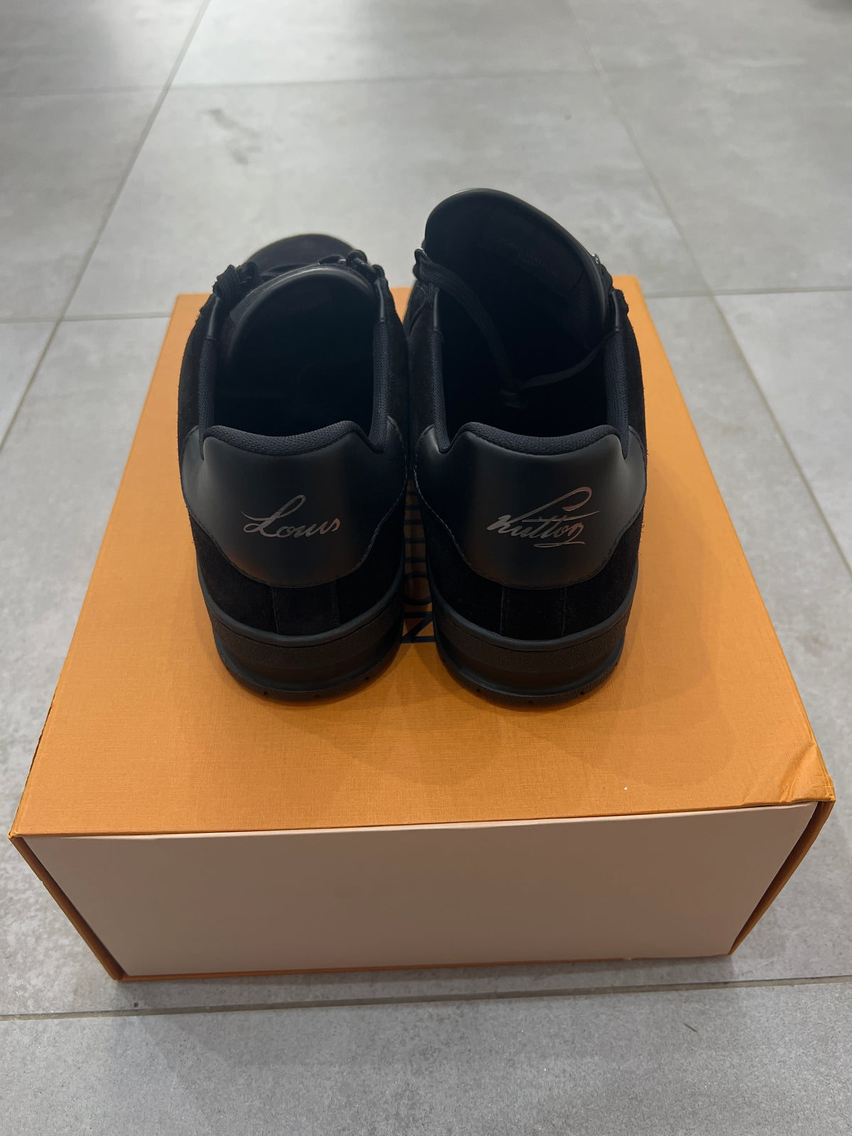 Louis Vuitton Black Suede Trainer