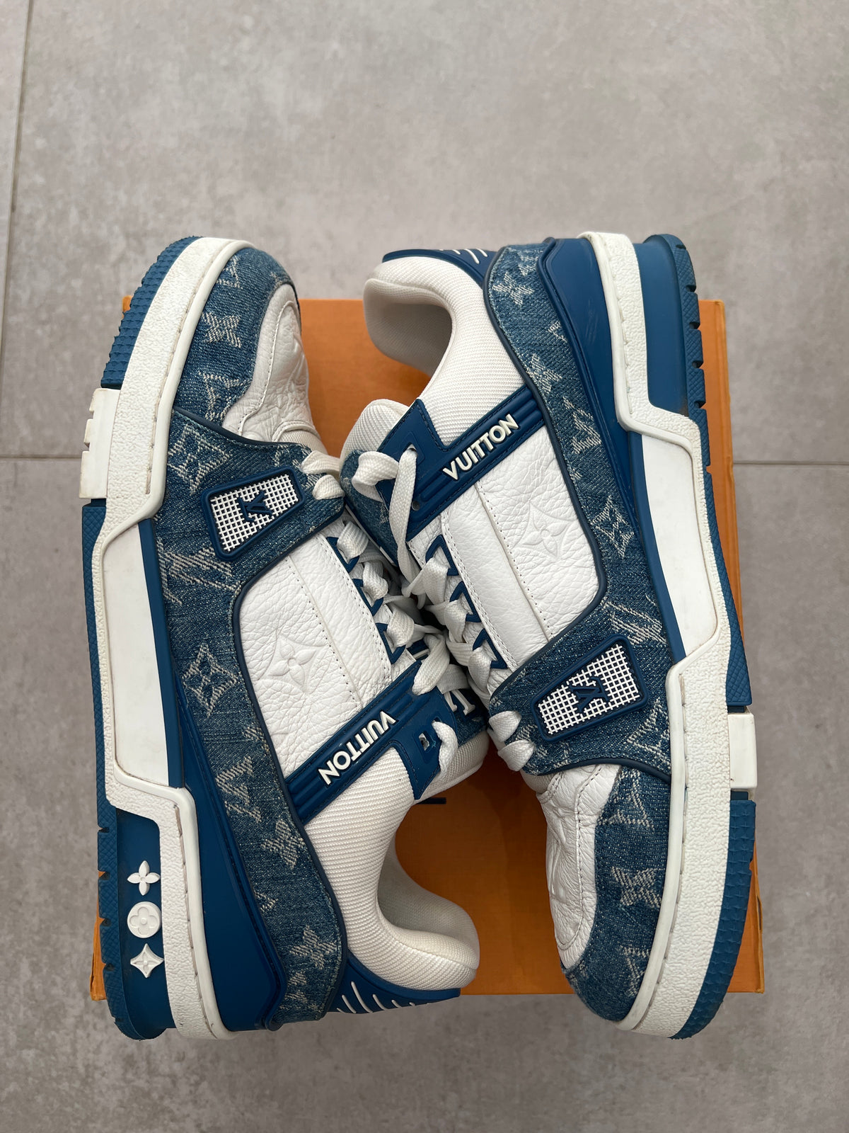 Louis Vuitton Trainer Blue Denim