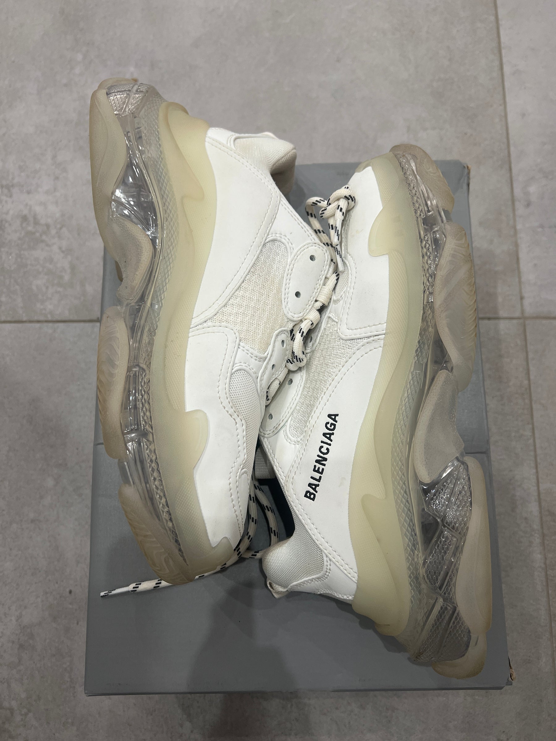 Balenciaga Triple S/3S Clearsole White