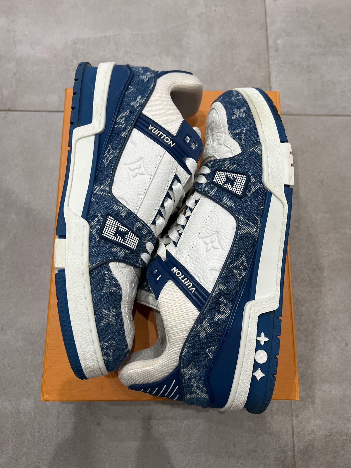 Louis Vuitton Blue Denim Trainer