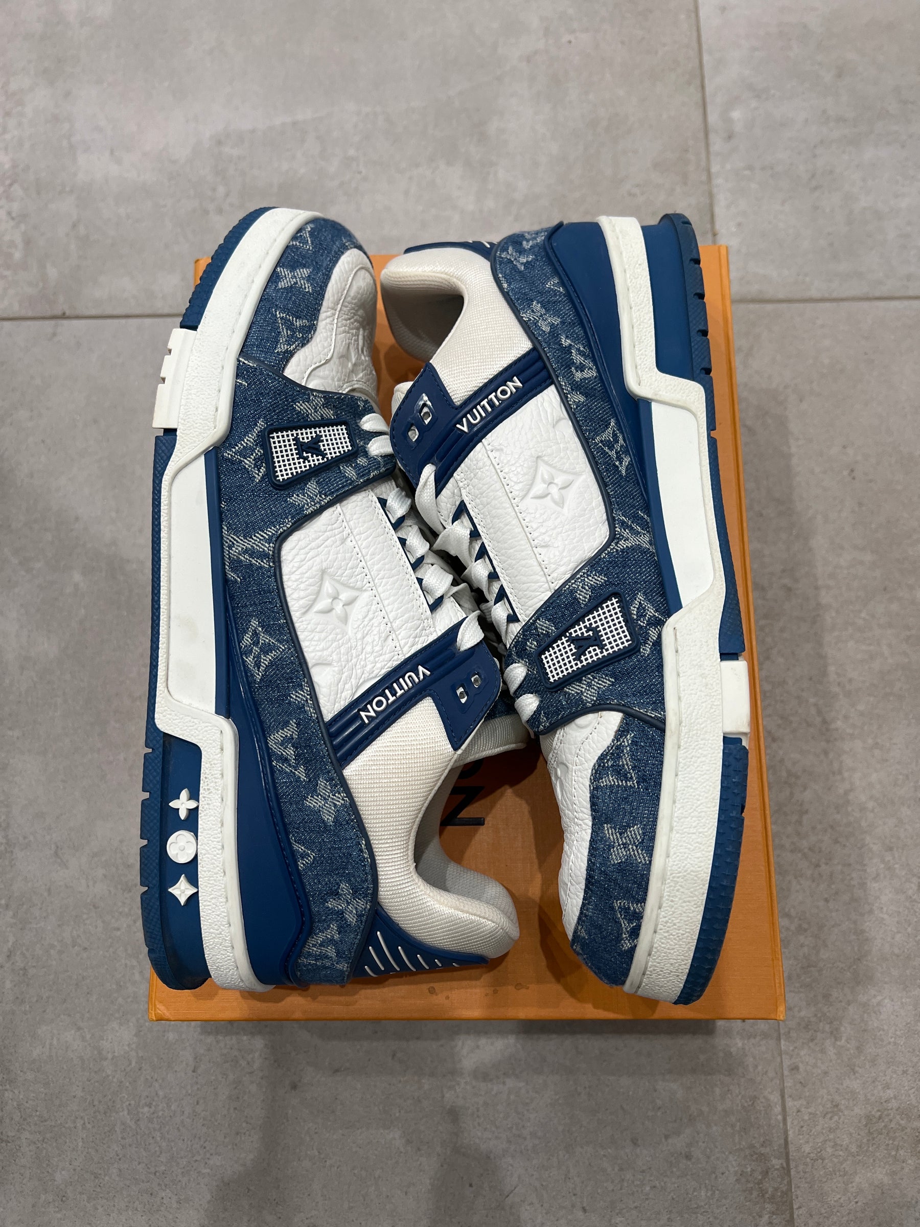 Louis Vuitton Blue Denim Trainer