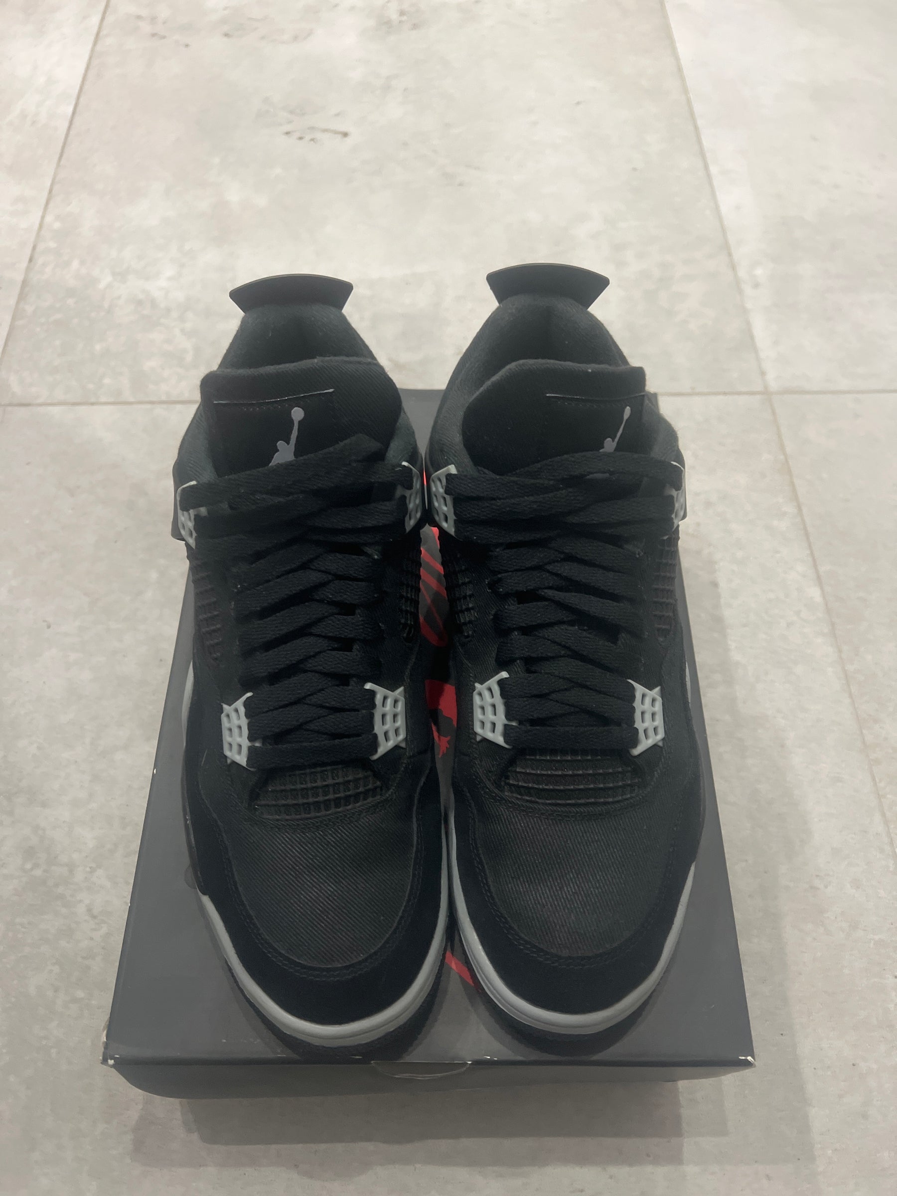 Jordan 4 Black Canvas