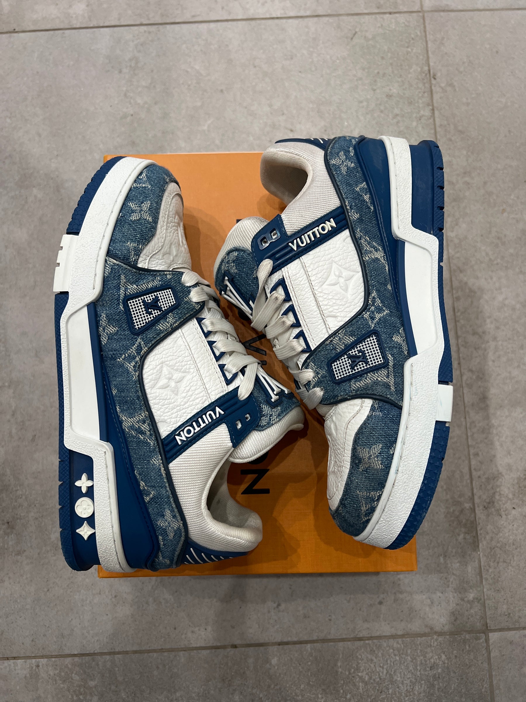 Louis Vuitton Trainer Denim Blue