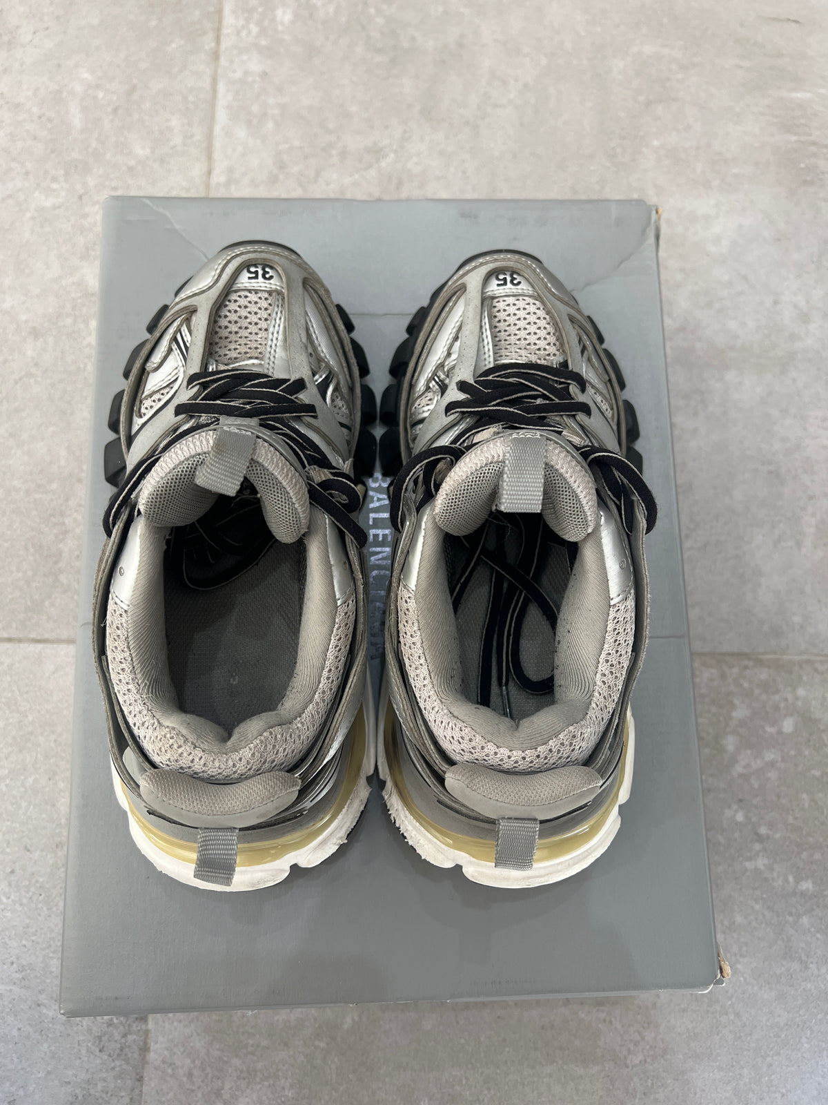 Balenciaga Track Metalic Grey
