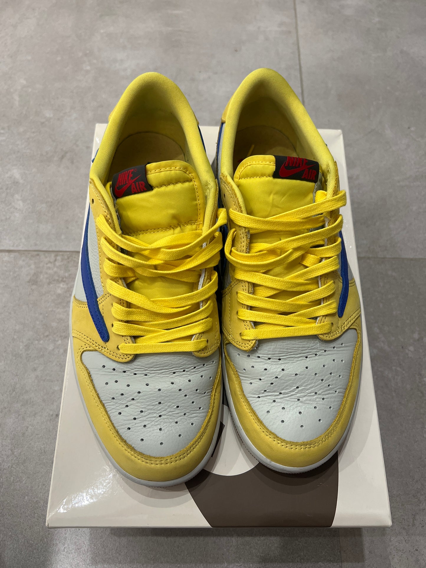 Jordan 1 Low x Travis Scott „canary”