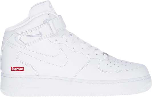 Nike Air Force 1 Mid x Supreme 'Box Logo - Triple White'