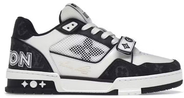 Louis Vuitton Trainer Velcro Strap Black Denim