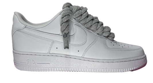 Nike Air Force 1 Low White "Grey Rope Laces"