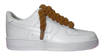 Nike Air Force 1 Low White "Brown Rope Laces"