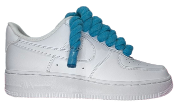 Nike Air Force 1 Low White "Teal Rope Laces"