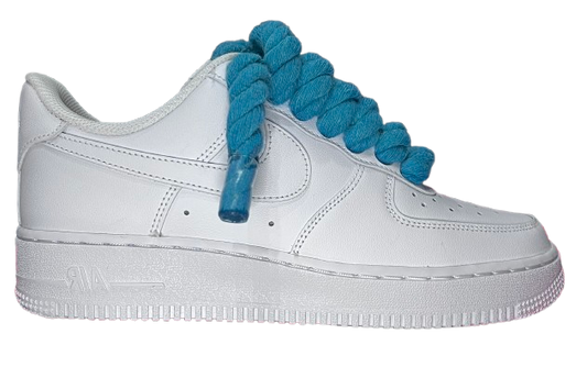 Nike Air Force 1 Low White "Teal Rope Laces"
