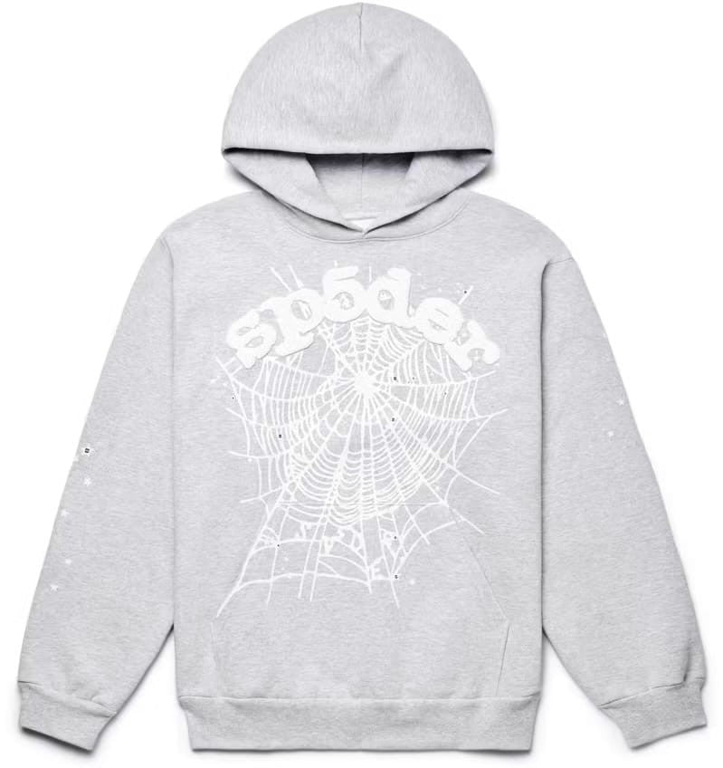 Sp5der Og Web Heather Hoodie Grey