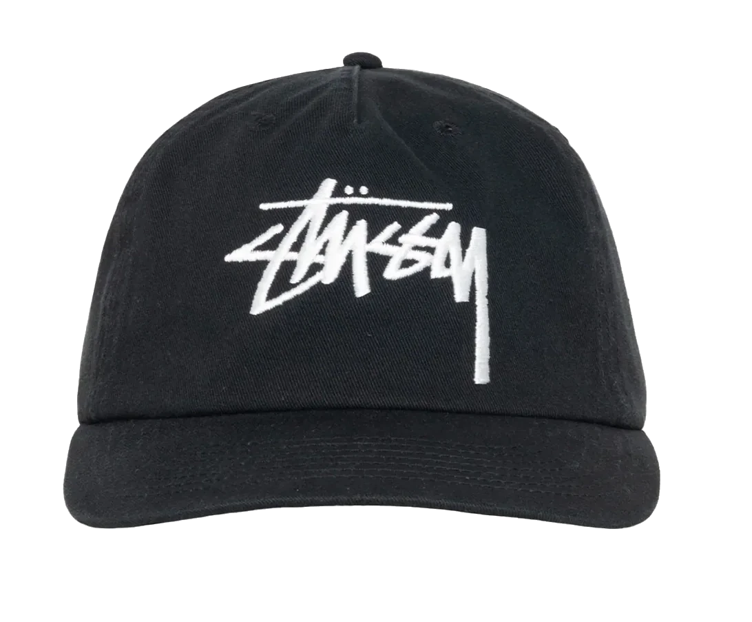 Stussy Mid Depth Cap Shadow Black