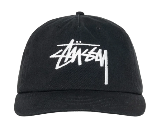 Stussy Mid Depth Cap Shadow Black