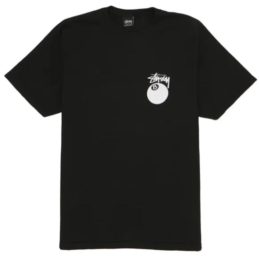 Stussy 8 Ball Pigment Dyed Black Tee