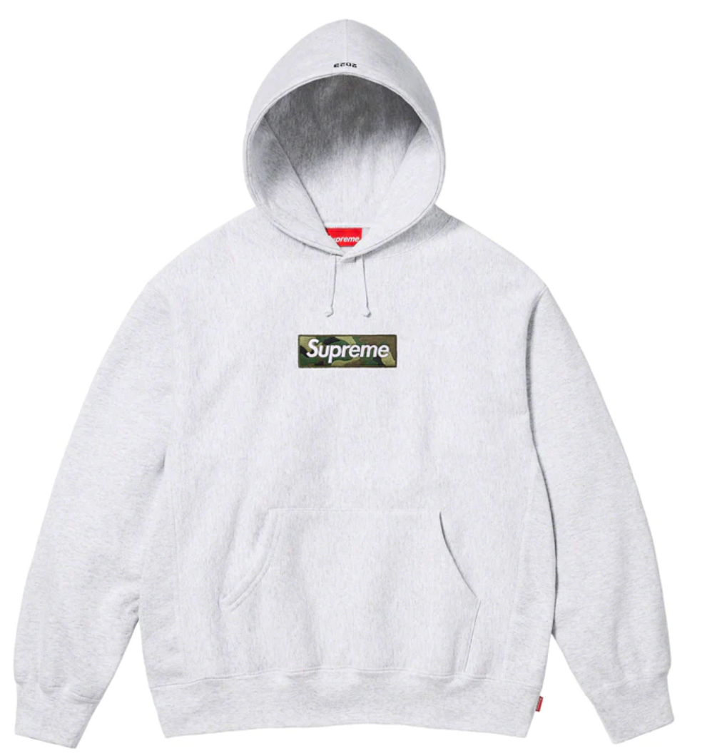 Supreme Box Logo Hooded Sweatshirt Ash Gray Sneakers Depot