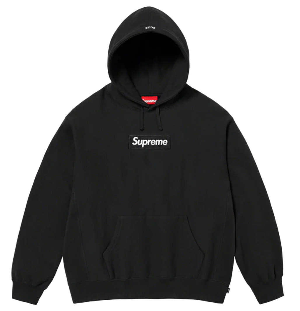 Supreme Box Logo Hooded Sweatshirt Black Sneakers Depot